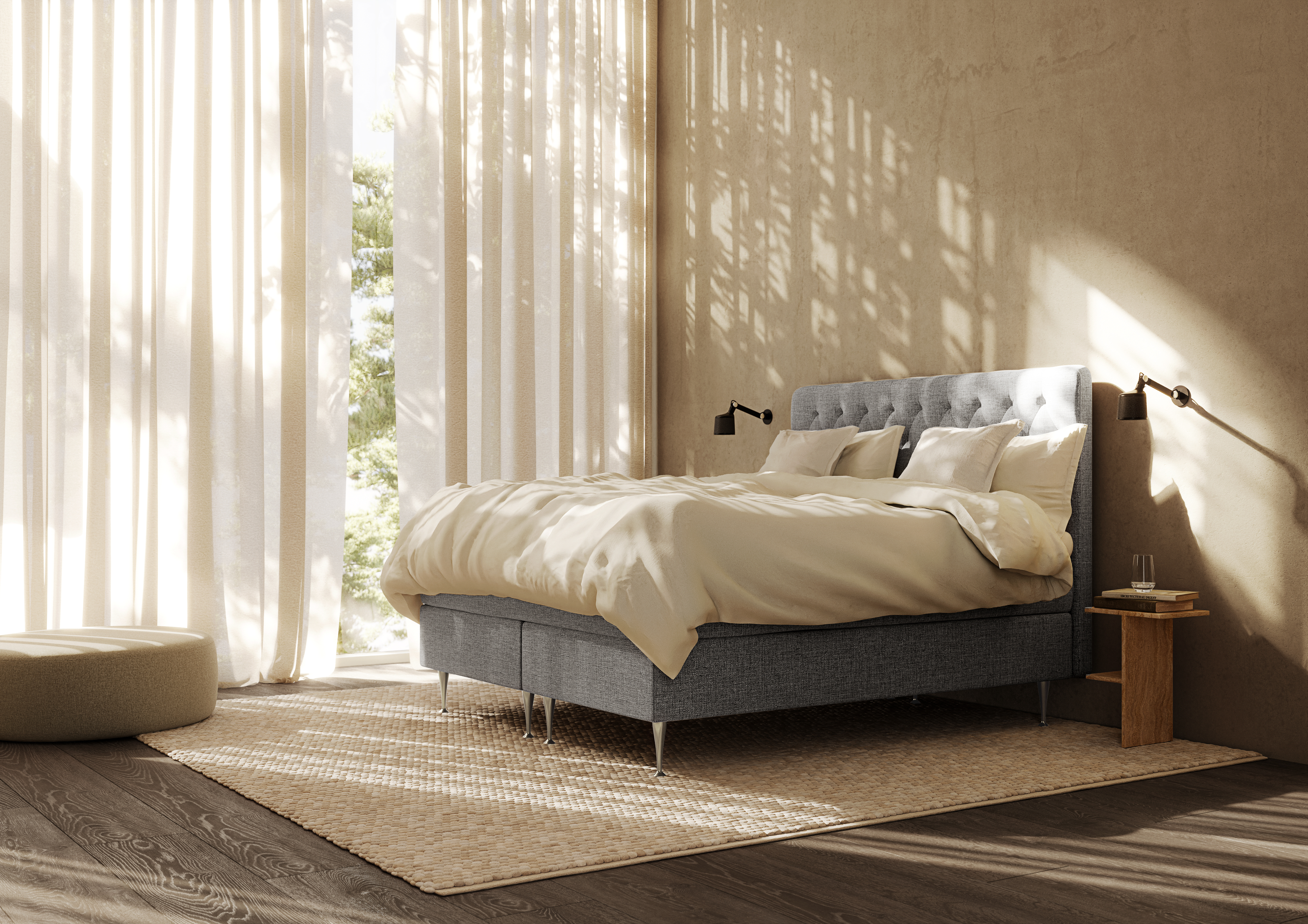 Hornavan continental 180x200 elegance 19cm alu Jander Anthracite interior 01